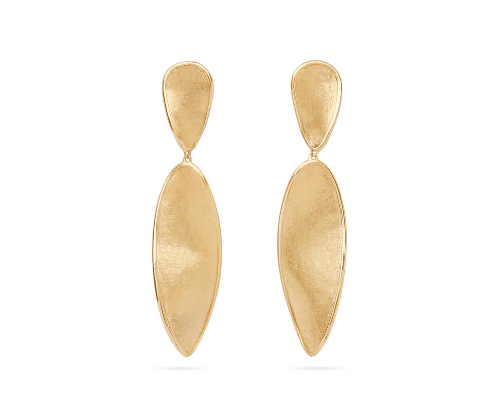 Marco Bicego 18k Yellow Gold Twist Petal Drop Earrings – Davis