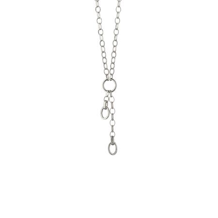 Monica Rich Kosann Sterling Silver Short Charm Chain Necklace