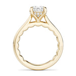 Noam Carver 14k Yellow Gold Luna Collection Cathedral Engagement Ring Setting