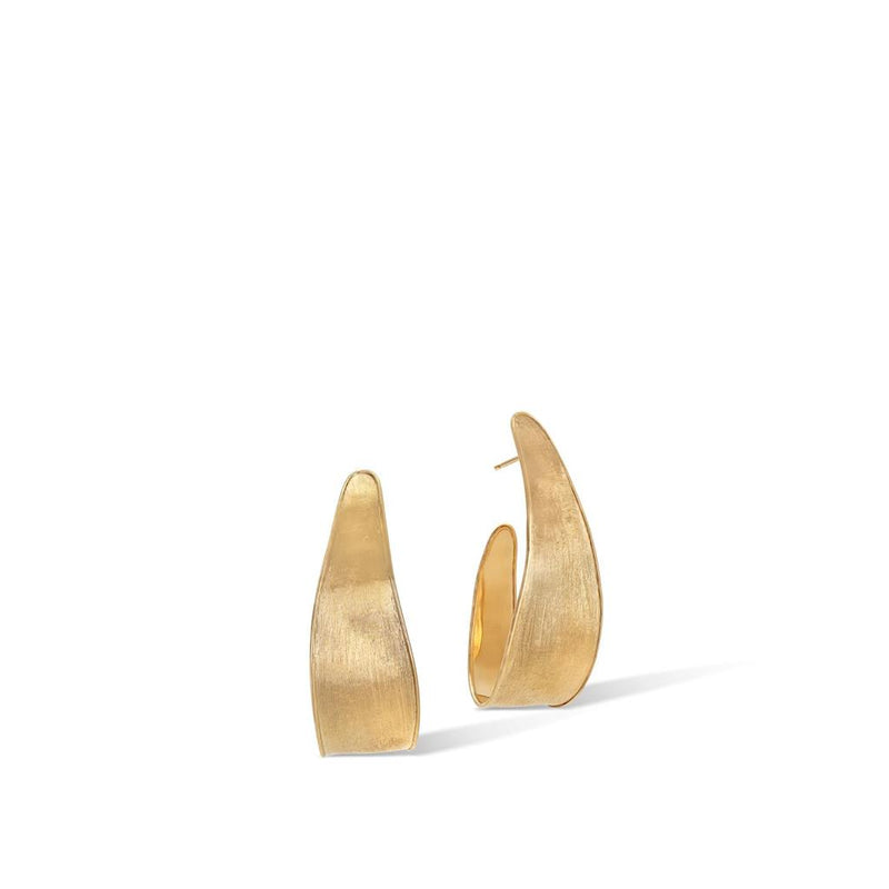 Marco Bicego 18k Yellow Gold Lunaria Crescent Hoop Earrings
