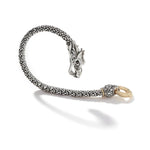 John Hardy 18k Yellow Gold and Sterling Silver Naga Bracelet
