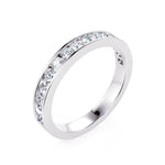 Davis Classics Women's 14k White Gold Diamond Band