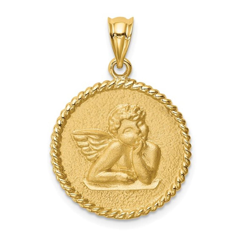 Davis Classics 14k Yellow Gold Angel Pendant