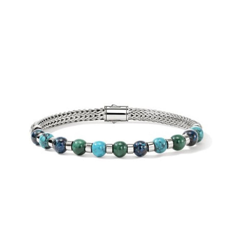 John Hardy Bead Multi Gemstone Bracelet