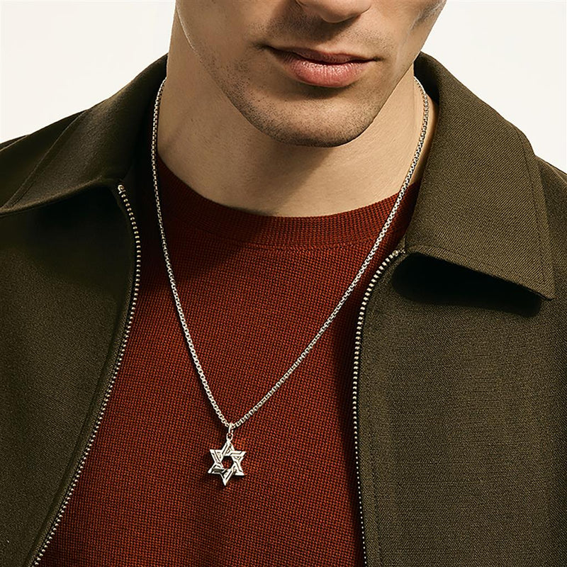 John Hardy Sterling Silver Icon Star of David Pendant Necklace