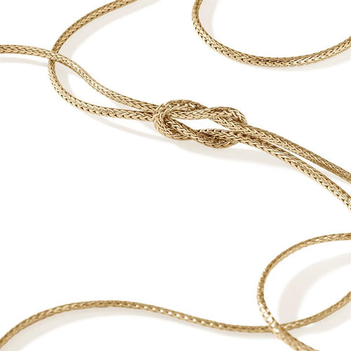 John Hardy 14k Yellow Gold Love Knot Convertible Necklace