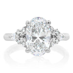 Davis Classics 14k White Gold Floral-Inspired Semi-Mount
