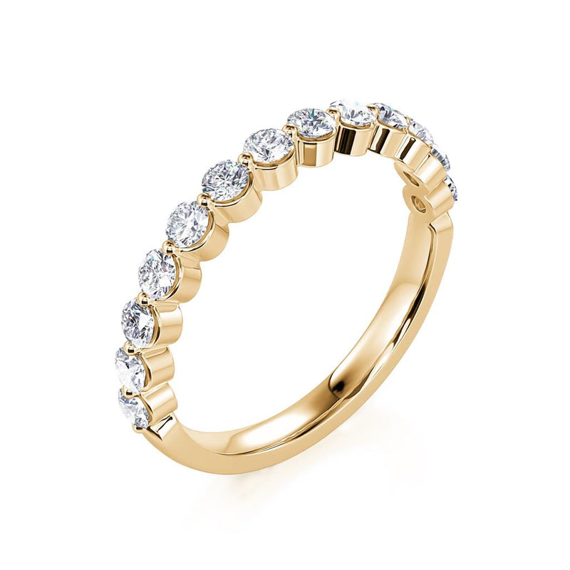 Davis Classics Women's 14k Yellow Gold Diamond Band