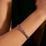 John Hardy Sterling Silver Amethyst and Black Sapphire Reversible Icon Bracelet