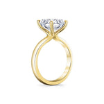 Sylvie 14k Yellow Gold High Polish Solitaire Engagement Ring Setting