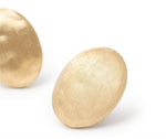 Marco Bicego 18k Yellow Gold Siviglia Hand-Engraved Oval Stud Earrings