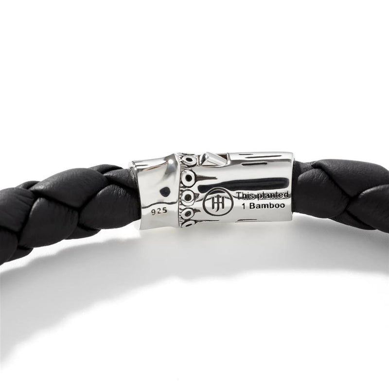 John Hardy Leather Bamboo Station Bracelet