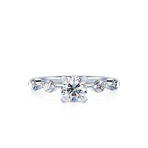 Davis Classics 14k White Gold Station Style Semi-Mount