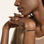 John Hardy Sterling Silver Essential Pavé Black Sapphire Bracelet