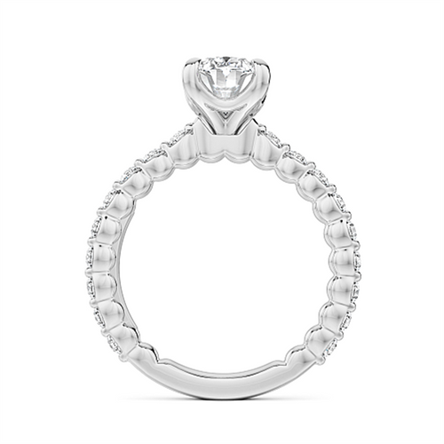 Noam Carver 14k White Gold Luna Collection Diamond Engagement Ring Setting