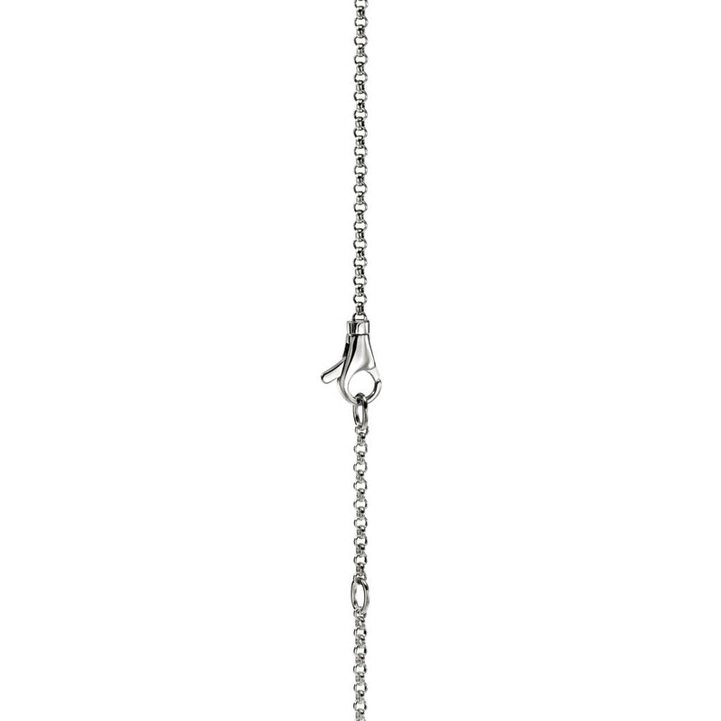 John Hardy Sterling Silver Icon Diamond Circle Pendant Necklace