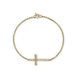 John Hardy 14k Yellow Gold Essential Cross Station Bracelet