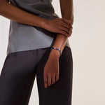 John Hardy Sterling Silver, Lapis Lazuli and Blue Lace Agate Colorblock Bracelet