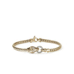 John Hardy 14k Yellow Gold Naga Diamond Bracelet
