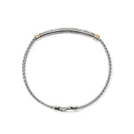 John Hardy 14k Yellow Gold and Sterling Silver Essential Pavé Diamond Bracelet