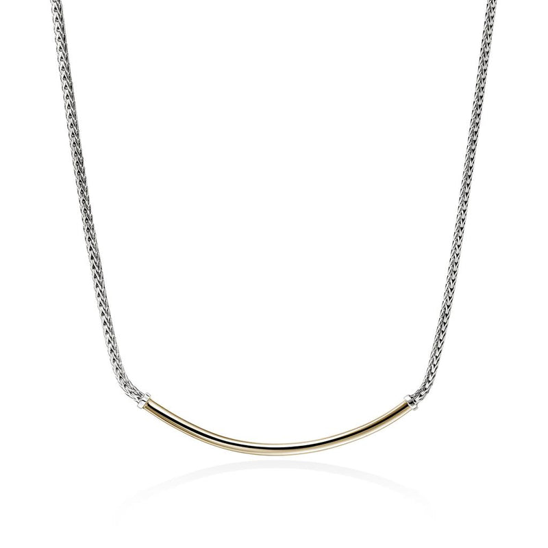 John Hardy 14k Yellow Gold and Sterling Silver Essential Necklace