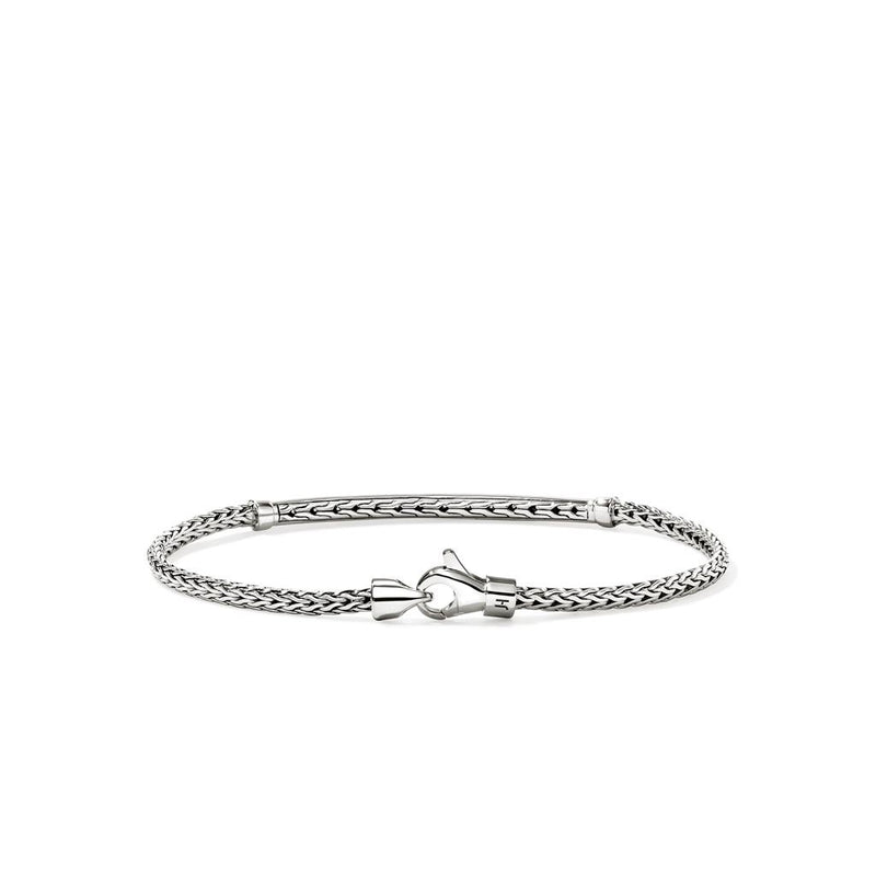 John Hardy Sterling Silver Essential Pavé Blue Sapphire Bracelet