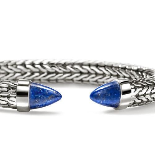 John Hardy Sterling Silver Lapis Lazuli Spear 50 Flex Cuff Bracelet