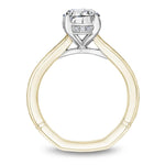 Noam Carver 18k Yellow Gold Atelier Collection Oval Solitaire Engagement Ring Setting
