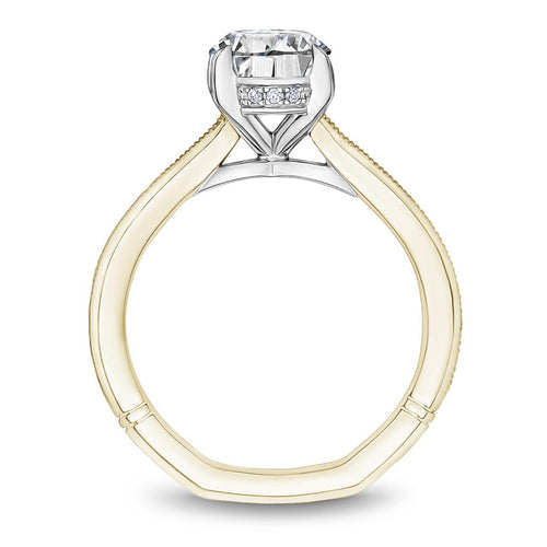 Noam Carver 18k Yellow Gold Atelier Collection Oval Solitaire Engagement Ring Setting