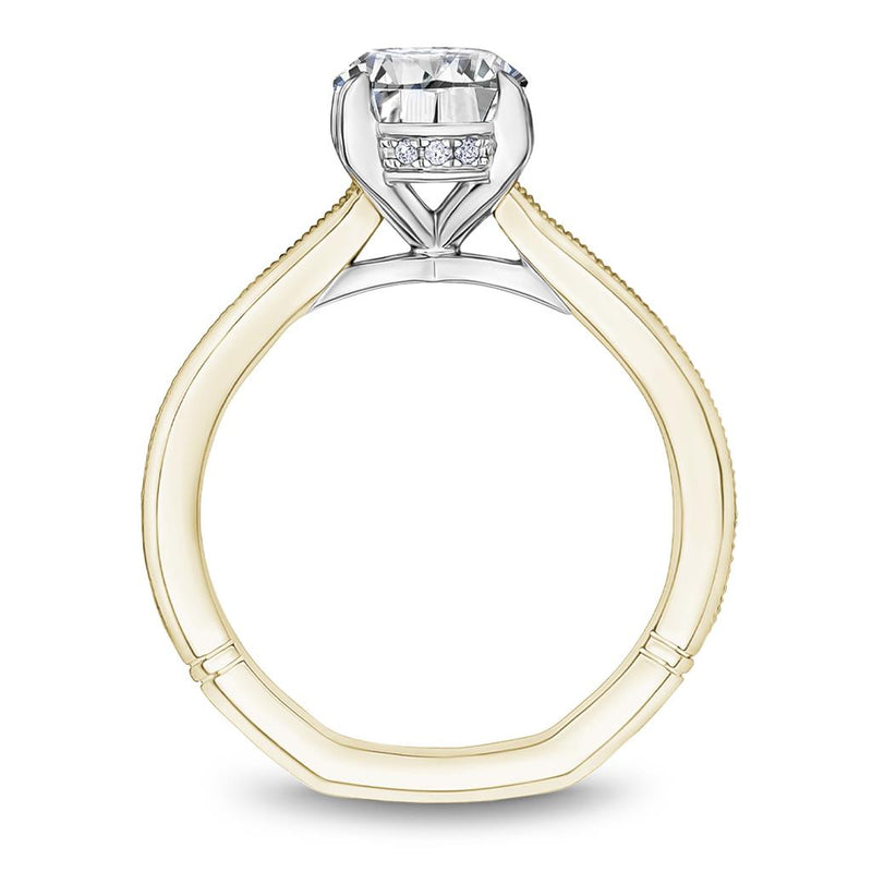 Noam Carver 18k Yellow Gold Atelier Collection Oval Solitaire Engagement Ring Setting