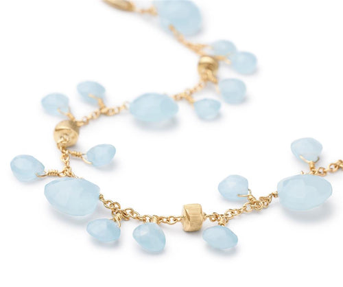 Marco Bicego 18K Yellow Gold Paradise Single-Strand Aquamarine Bracelet