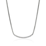 John Hardy Sterling Silver Essential Diamond Pavé Necklace