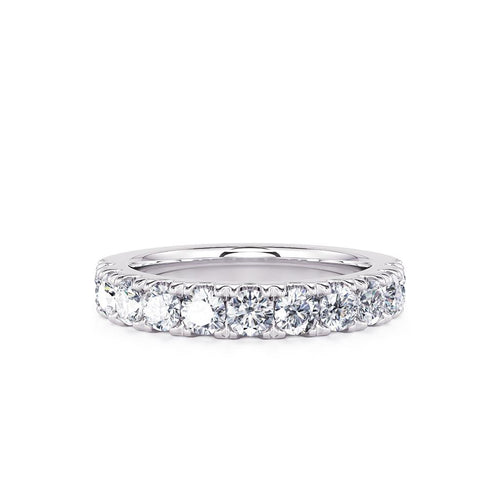 Davis Classics Women's 14k White Gold Diamond Band