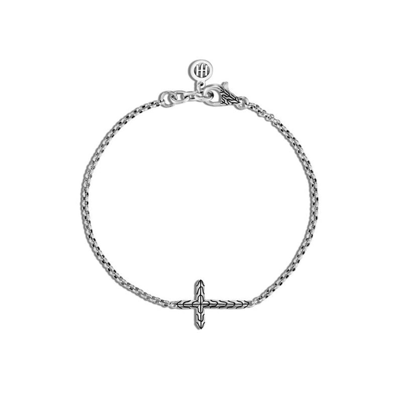 John Hardy Sterling Silver Cross Bracelet