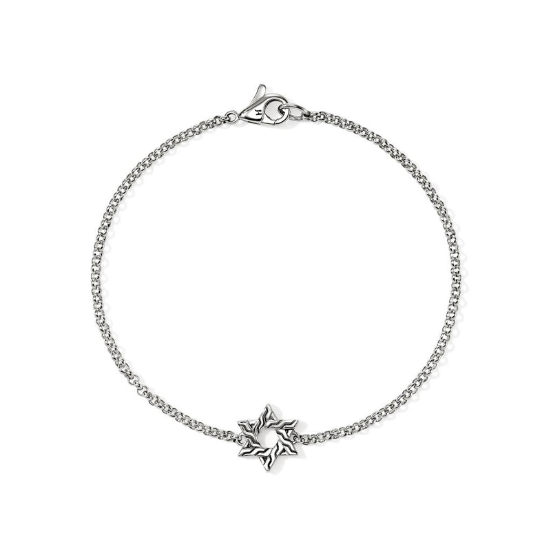 John Hardy Sterling Silver Essential Star of David Station Bracelet