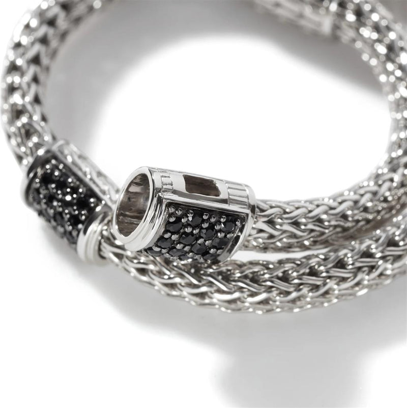 John Hardy Sterling Silver Black Sapphire Icon Bracelet