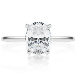 Davis Classics Solitaire Diamond Engagement Ring Setting in 14k White Gold