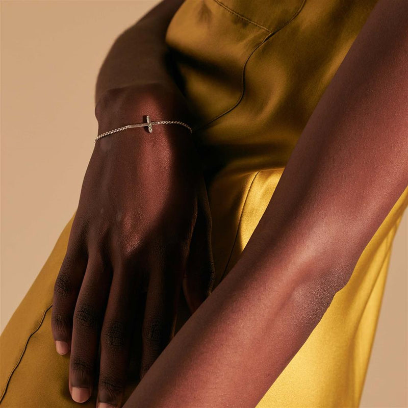 John Hardy Sterling Silver Cross Bracelet