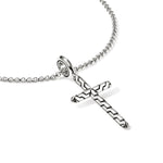 John Hardy Sterling Silver Essential Adjustable Cross Pendant Necklace
