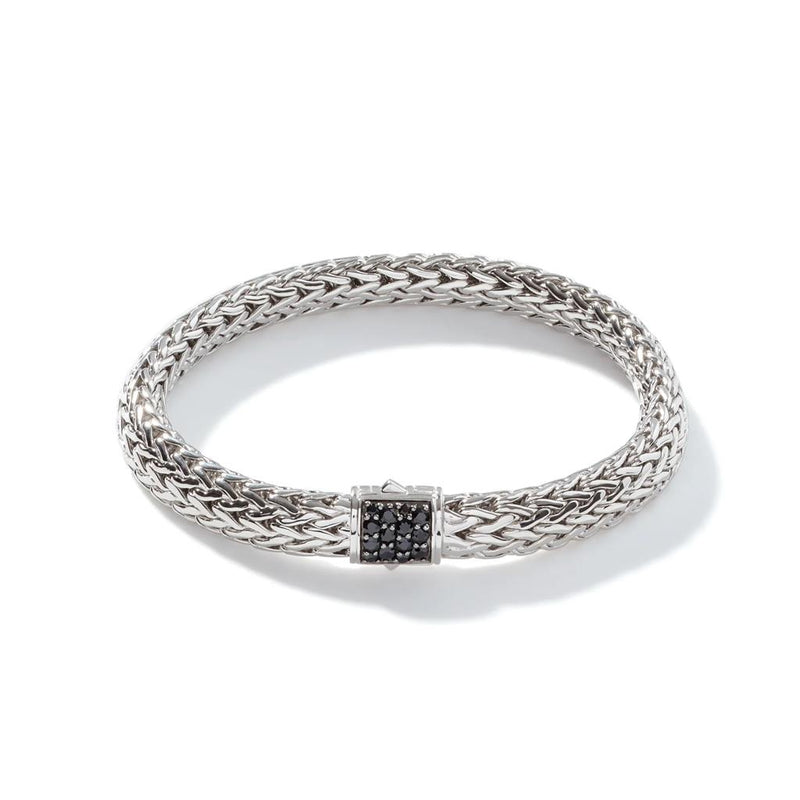 John Hardy Sterling Silver Black Sapphire Icon Bracelet