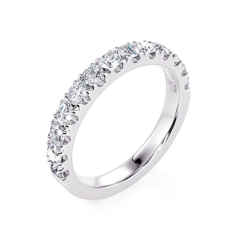 Davis Classics Women's 14k White Gold Diamond Band