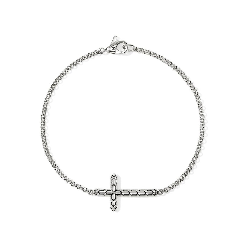 John Hardy Sterling Silver Essential Cross Station Bracelet