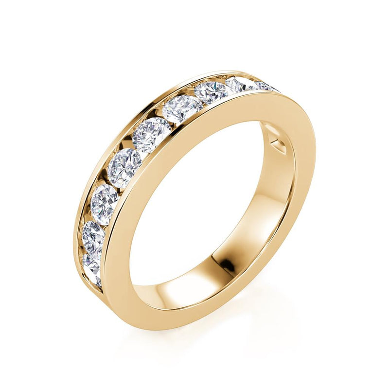 Davis Classics Women's 14k Yellow Gold Diamond Band