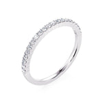 Davis Classics Women's 14k White Gold Diamond Band