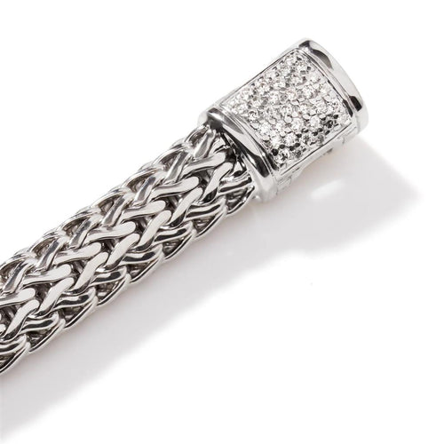 John Hardy Sterling Silver Diamond Icon Bracelet