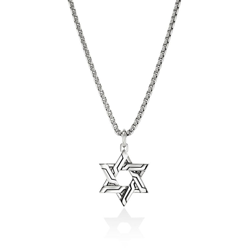John Hardy Sterling Silver Icon Star of David Pendant Necklace