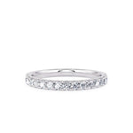 Davis Classics Women's 14k White Gold Diamond Band