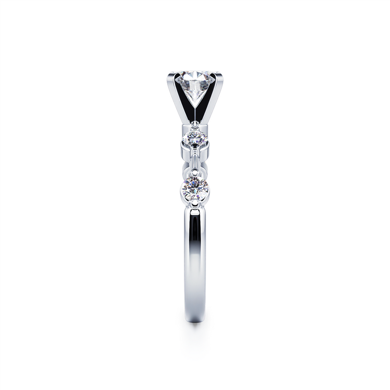 Davis Classics 14k White Gold Station Style Semi-Mount