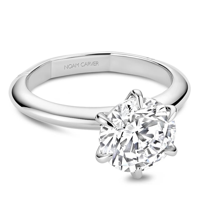 Noam Carver Platinum Atelier Collection Solitaire Engagement Ring Setting