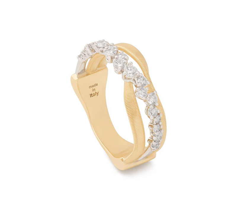 Marco Bicego 18k Yellow and White Gold Marrakech Collection Diamond Fashion Ring
